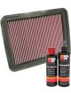K&N Air Filter 33-2306 + Recharge Kit