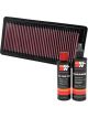 K&N Air Filter 33-2308 + Recharge Kit