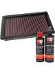 K&N Air Filter 33-2315 + Recharge Kit