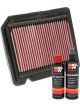 K&N Air Filter 33-2320 + Recharge Kit