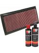 K&N Air Filter 33-2324 + Recharge Kit