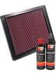 K&N Air Filter 33-2337 + Recharge Kit