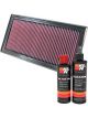 K&N Air Filter 33-2362 + Recharge Kit