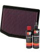 K&N Air Filter 33-2372 + Recharge Kit