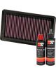 K&N Air Filter 33-2375 + Recharge Kit