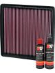 K&N Air Filter 33-2385 + Recharge Kit