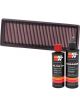 K&N Air Filter 33-2386 + Recharge Kit