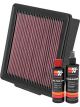 K&N Air Filter 33-2398 + Recharge Kit