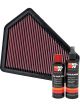 K&N Air Filter 33-2411 + Recharge Kit