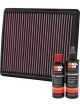 K&N Air Filter 33-2423 + Recharge Kit