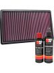 K&N Air Filter 33-2432 + Recharge Kit