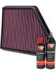 K&N Air Filter 33-2434 + Recharge Kit