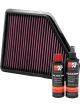 K&N Air Filter 33-2439 + Recharge Kit