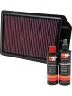 K&N Air Filter 33-2441 + Recharge Kit