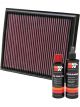 K&N Air Filter 33-2453 + Recharge Kit