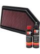 K&N Air Filter 33-2461 + Recharge Kit