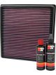K&N Air Filter 33-2470 + Recharge Kit