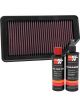 K&N Air Filter 33-2472 + Recharge Kit