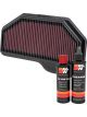 K&N Air Filter 33-2482 + Recharge Kit