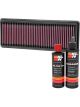 K&N Air Filter 33-2487 + Recharge Kit