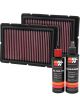 K&N Air Filter 33-2494 + Recharge Kit