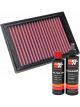 K&N Air Filter 33-2510 + Recharge Kit