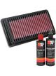 K&N Air Filter 33-2544 + Recharge Kit