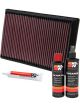 K&N Air Filter 33-2649 + Recharge Kit