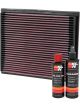 K&N Air Filter 33-2675 + Recharge Kit