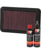 K&N Air Filter 33-2676 + Recharge Kit