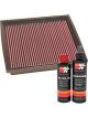 K&N Air Filter 33-2744 + Recharge Kit