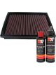K&N Air Filter 33-2759 + Recharge Kit