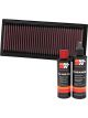 K&N Air Filter 33-2761 + Recharge Kit