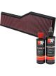 K&N Air Filter 33-2786 + Recharge Kit