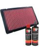 K&N Air Filter 33-2816 + Recharge Kit