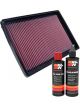 K&N Air Filter 33-2831 + Recharge Kit