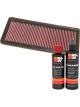 K&N Air Filter 33-2842 + Recharge Kit