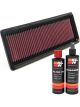 K&N Air Filter 33-2847 + Recharge Kit