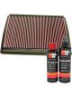 K&N Air Filter 33-2848 + Recharge Kit