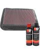 K&N Air Filter 33-2852 + Recharge Kit