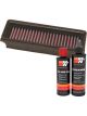 K&N Air Filter 33-2860 + Recharge Kit