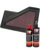 K&N Air Filter 33-2885 + Recharge Kit