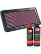 K&N Air Filter 33-2910 + Recharge Kit