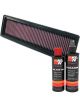 K&N Air Filter 33-2916 + Recharge Kit