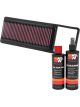 K&N Air Filter 33-2917 + Recharge Kit
