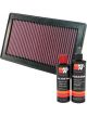 K&N Air Filter 33-2921 + Recharge Kit
