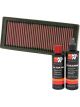 K&N Air Filter 33-2945 + Recharge Kit