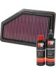 K&N Air Filter 33-2961 + Recharge Kit