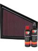 K&N Air Filter 33-2963 + Recharge Kit