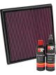 K&N Air Filter 33-2966 + Recharge Kit